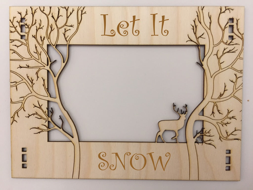Wooden Photo Frame Jungle Theme Laser Cutting