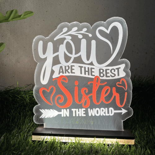 Best Sister Led Lamp | Rakhshabandhan Gift for Sister
