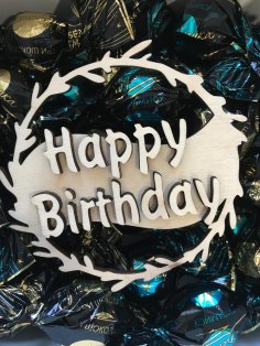 Decorative Happy Birthday Cake Topper