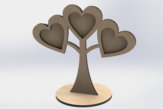 Heart Shaped On Tree Photo Frame