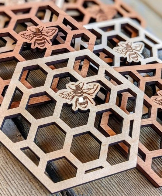 Honeycomb Coasters Hot Pads Trivets