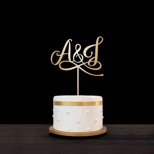 Initials Cake Topper