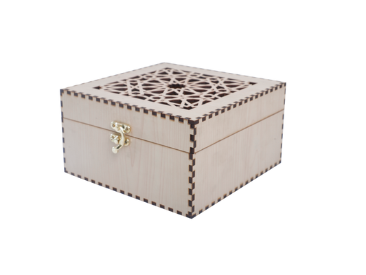 Islamic Square 4 Jar Box