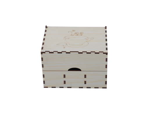 3 partition Tea Box