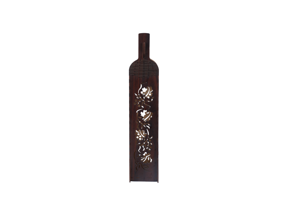 Wine Bottle Holder Dark Brown