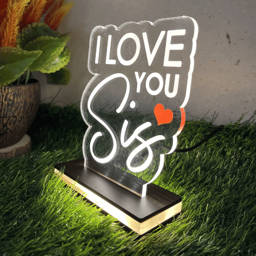 Best Brother Led Lamp | Rakhshabandhan Gift for Sister | I Love you Sister